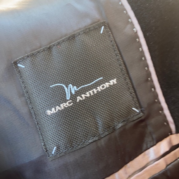 MARC ANTHONY BLACK VELVET JACKET TUXEDO BLAZER SPORT COAT VELOUR HOLIDAY - Picture 9 of 16